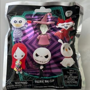 NIB Disney Nightmare Before Christmas Character Bag Clip - Blind Bag